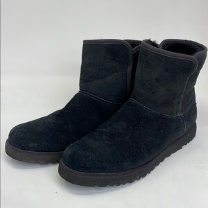 UGG Black Suede Ankle Boots